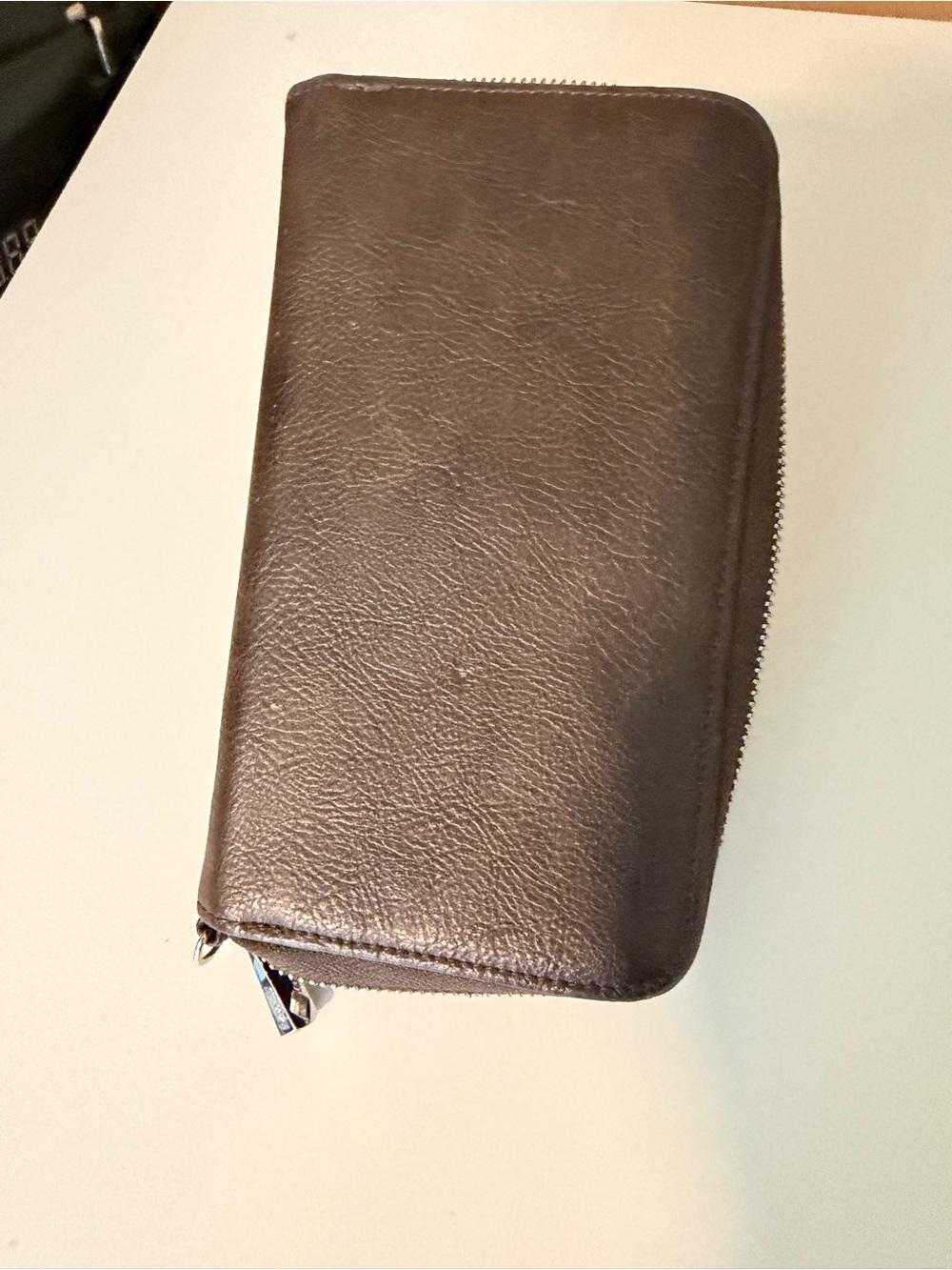 thirty-one Brown Zip-Around Leather Wallet